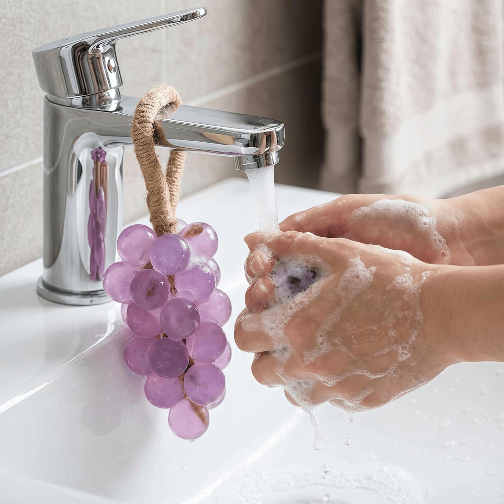 Soap Making Home - ชุดทำสบู่ DIY แม่พิมพ์สบู่รูปองุ่น แม่พิมพ์งานฝีมือเกรดอาหาร ถอดออกง่าย พร้อมเชือกปอ