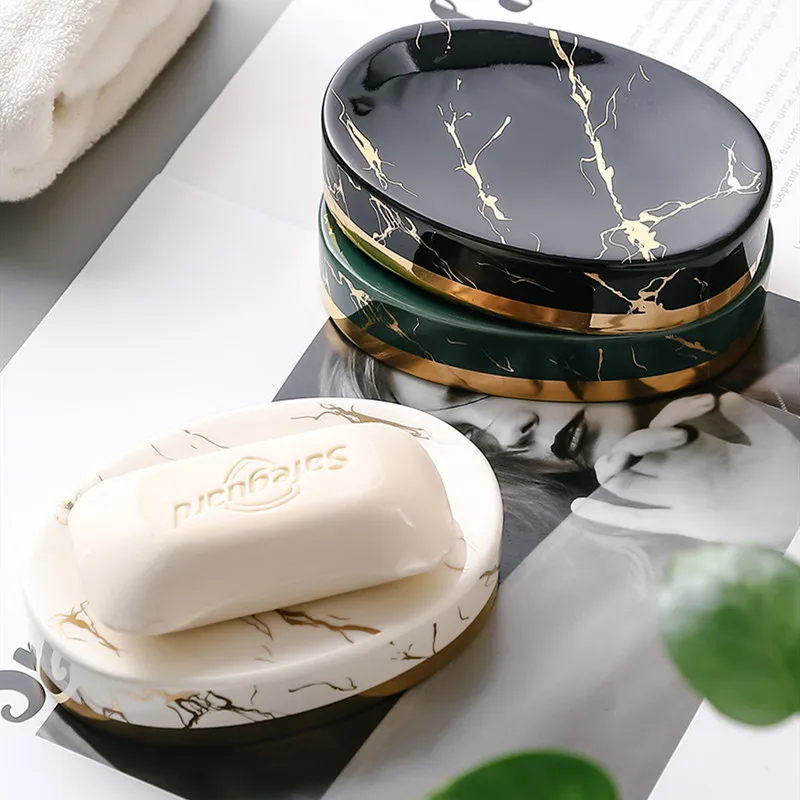 ลายหินอ่อนเซรามิคจานสบู่ห้องน้ - Soap Making Store บทวิจารณ์และราคา