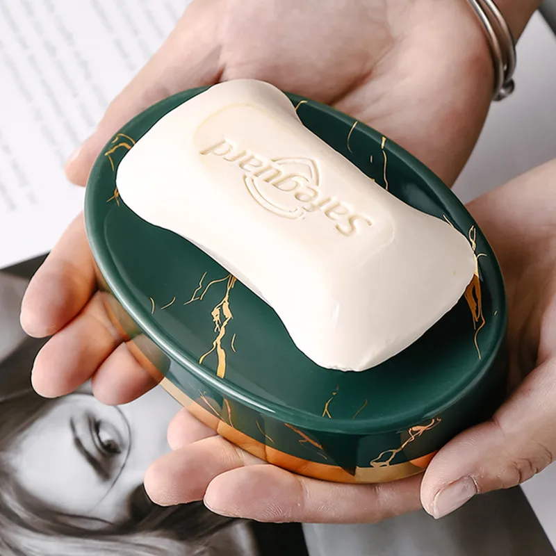 ลายหินอ่อนเซรามิคจานสบู่ห้องน้ - Soap Making Store บทวิจารณ์และราคา