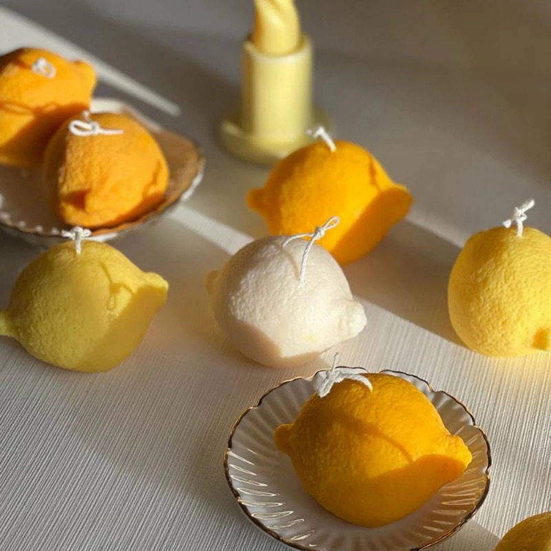 แม่พิมพ์เทียนรูปผลไม้สีส้ม DIY - Soap Making Gel บทวิจารณ์และราคา