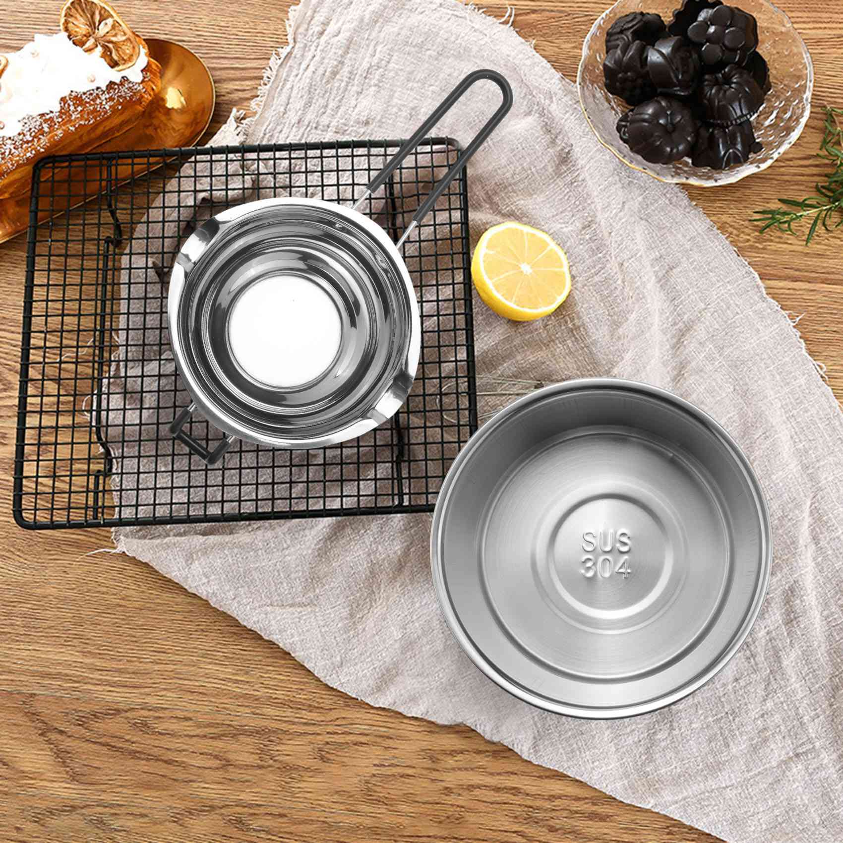 ชุดหม้อต้มสองชั้น HHTL 2 ชิ้น  - Soap Making Double Boiler บทวิจารณ์และราคา