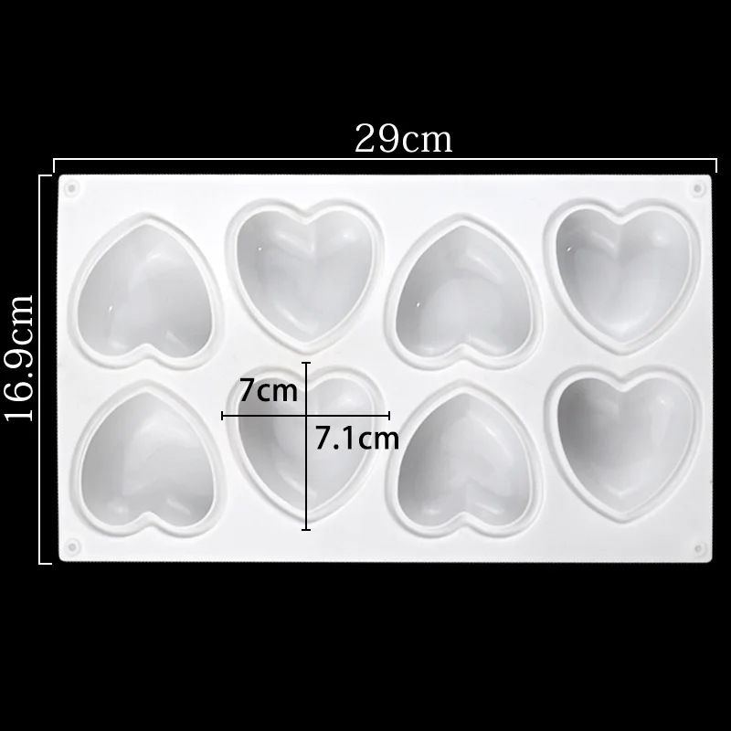 Love Heart ซิลิโคนสบู่แม่พิมพ์ - Soap Making Store บทวิจารณ์และราคา