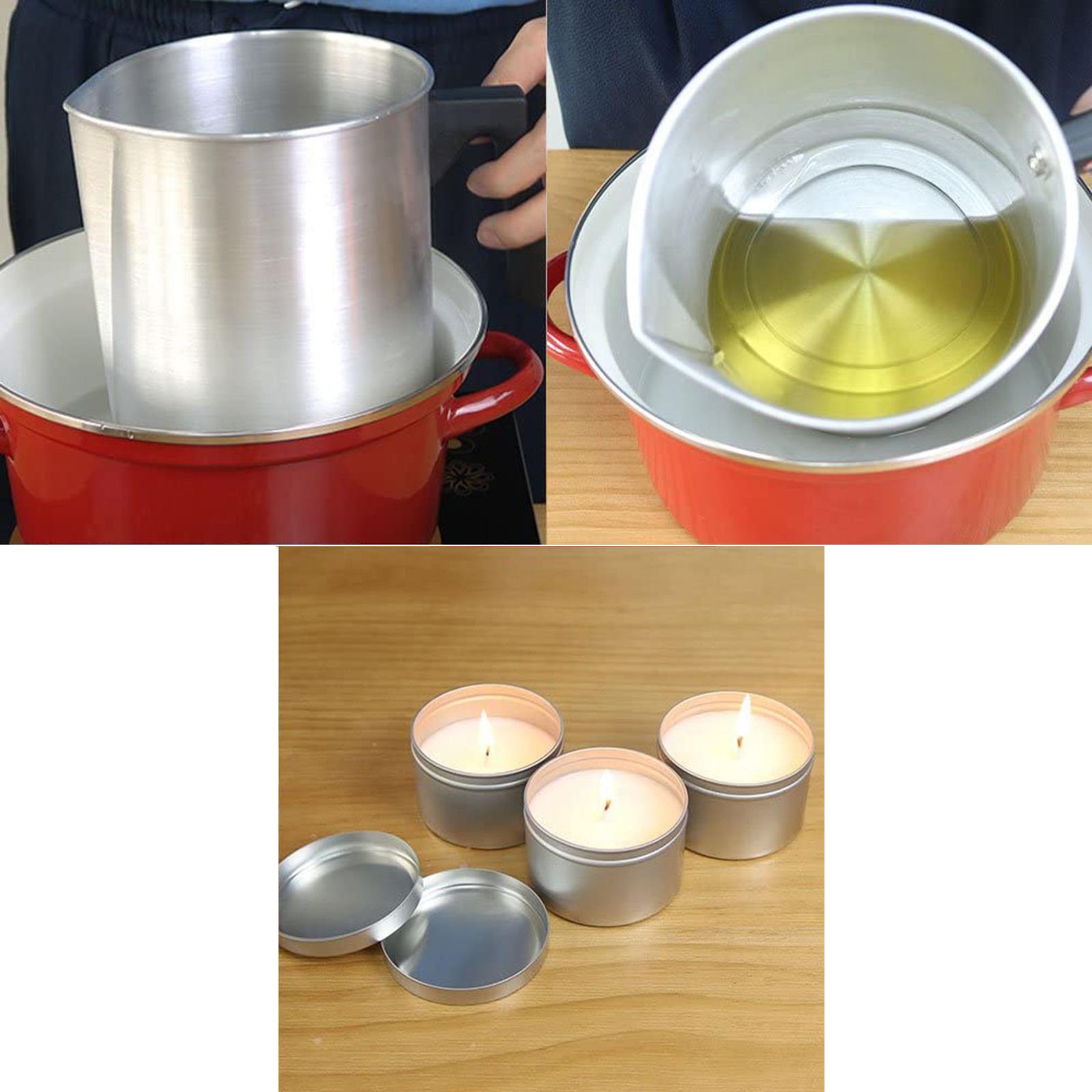 หม้อหลอมแบบสองชั้นพร้อมช้อนยาว - Soap Making Double Boiler บทวิจารณ์และราคา