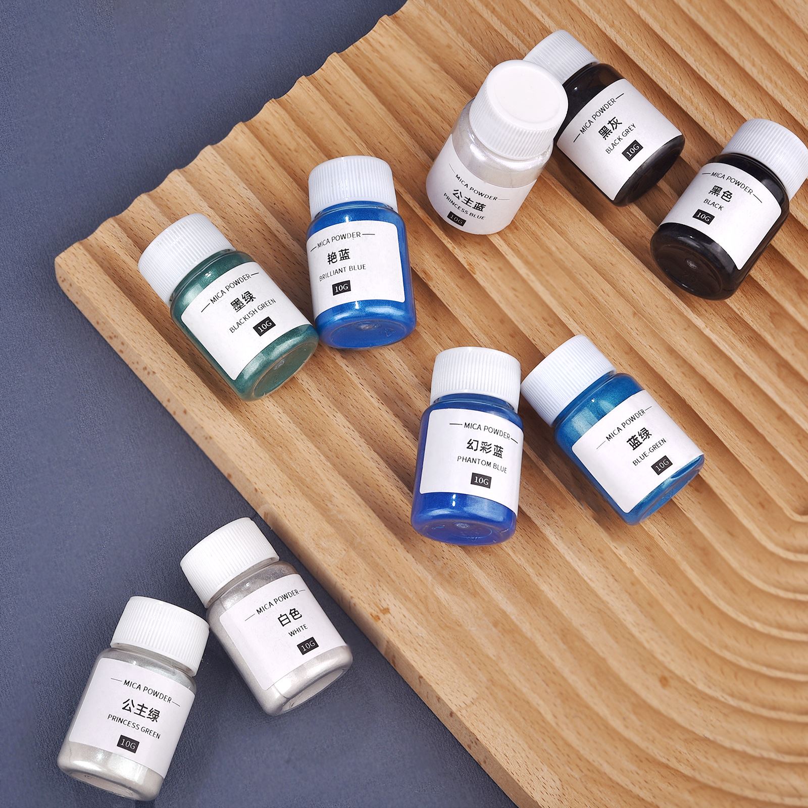 10กรัมผงสีประกายมุกผงเรซินสีย้ - Soap Making Accessories บทวิจารณ์และราคา